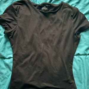 T.J.Maxx Classic Black Short Sleeve Tee